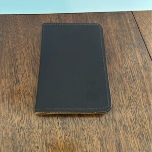 Portland Leather Dark Brown Leather Passport Holder Minimalist Design